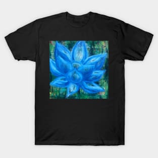 Blue Lotus Magic - an activated Inner Power Painting T-Shirt